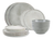 Salt & Pepper Geschirrset Artisan Green - 12-teilig / 4 Personen - 4 Speiseteller, 4 Frühstücksteller und 4 Schalen
