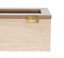 Sakura Tea Teebox - Holz - 6-Fächer - mit Samt - 43 x 9 cm