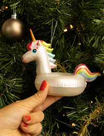 Nordic Light Weihnachtskugel Einhorn Schwimmring 16 cm