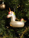 Nordic Light Weihnachtskugel Einhorn Schwimmring 16 cm