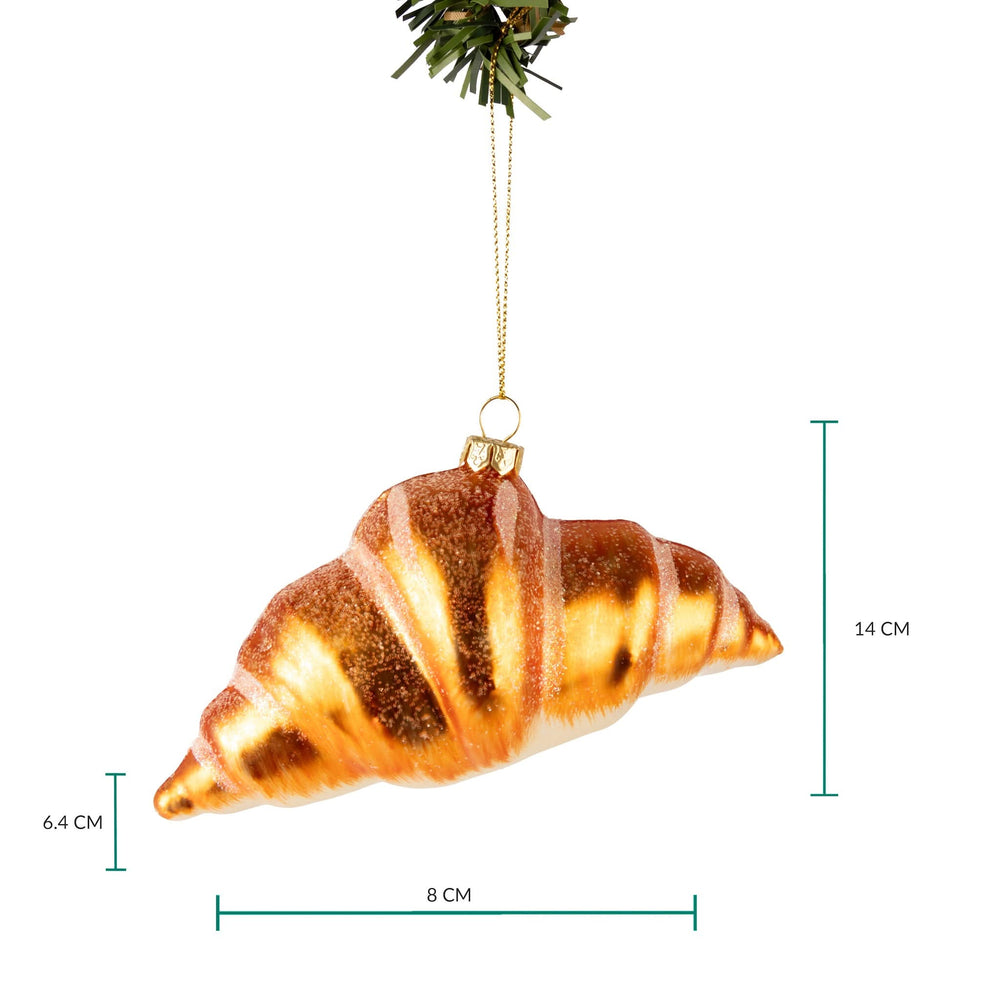 Nordic Light Weihnachtskugel Croissant 14 cm