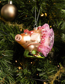 Nordic Light Weihnachtskugel Schwein 10 cm