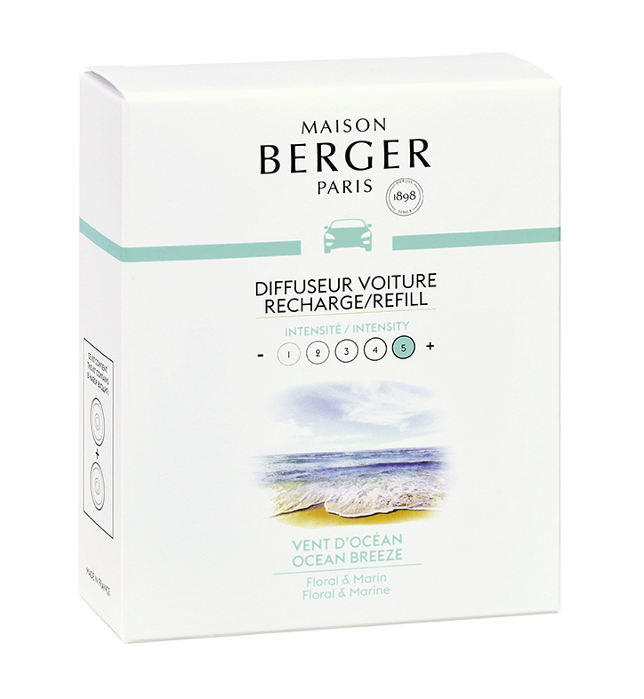 Maison Berger Nachfüllung - für Auto-Parfüm - Ocean Breeze - 2 Stücke