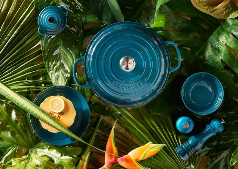 Le Creuset Bräter Campagnard Signature Deep Teal - ø 30 cm / 3.5 liter