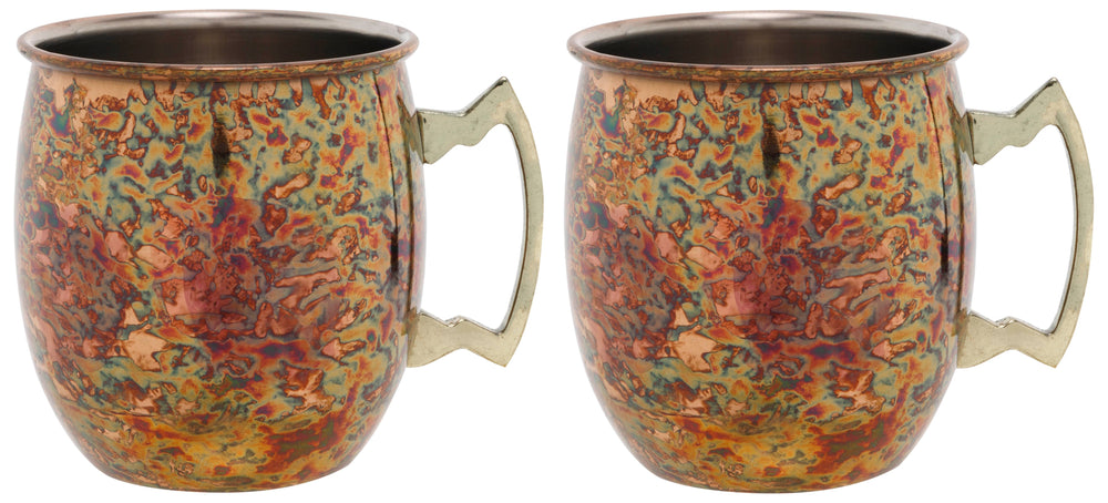 Cosy & Trendy Moscow Mule Cocktailbecher – Antik-Kupfer – 450 ml – 2 Stück