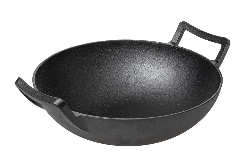 Blackwell Wok-Pfanne Gusseisen / Wadjan ø 32 cm / 3,3 Liter - ohne Antihaftbeschichtung