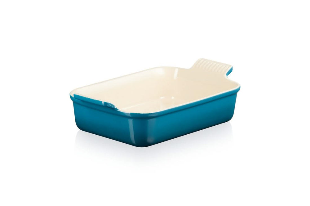 Le Creuset Backform Heritage Deep Teal - 26 x 19 cm / 2.4 Liter