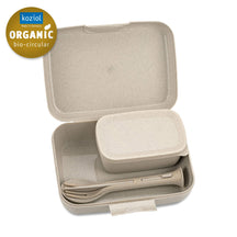 Koziol Lunchbox mit Besteckset Candy Creme