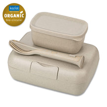 Koziol Lunchbox mit Besteckset Candy Creme