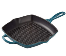 Le Creuset Grillpfanne Signature Deep Teal - 26 x 26 cm - Emaillierte Antihaftbeschichtung