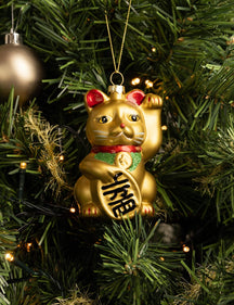 Nordic Light Weihnachtskugel Maneki Neko 10 cm