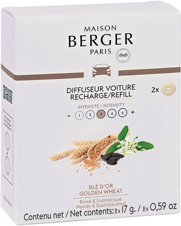 Maison Berger Nachfüllung – für Autoparfüm – Golden Wheat – 2 Stück