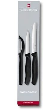 Victorinox Messerset Swiss Classic - Schwarz - 3-teilig