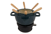 Cosy & Trendy Fondue-Set Fontestic Gusseisen Green Heron – Ø 18 cm