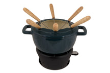 Cosy & Trendy Fondue-Set Fontestic Gusseisen Green Heron – Ø 18 cm