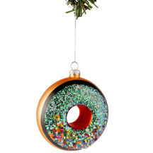 Nordic Light Weihnachtskugel Donut Braun/Blau 10 cm