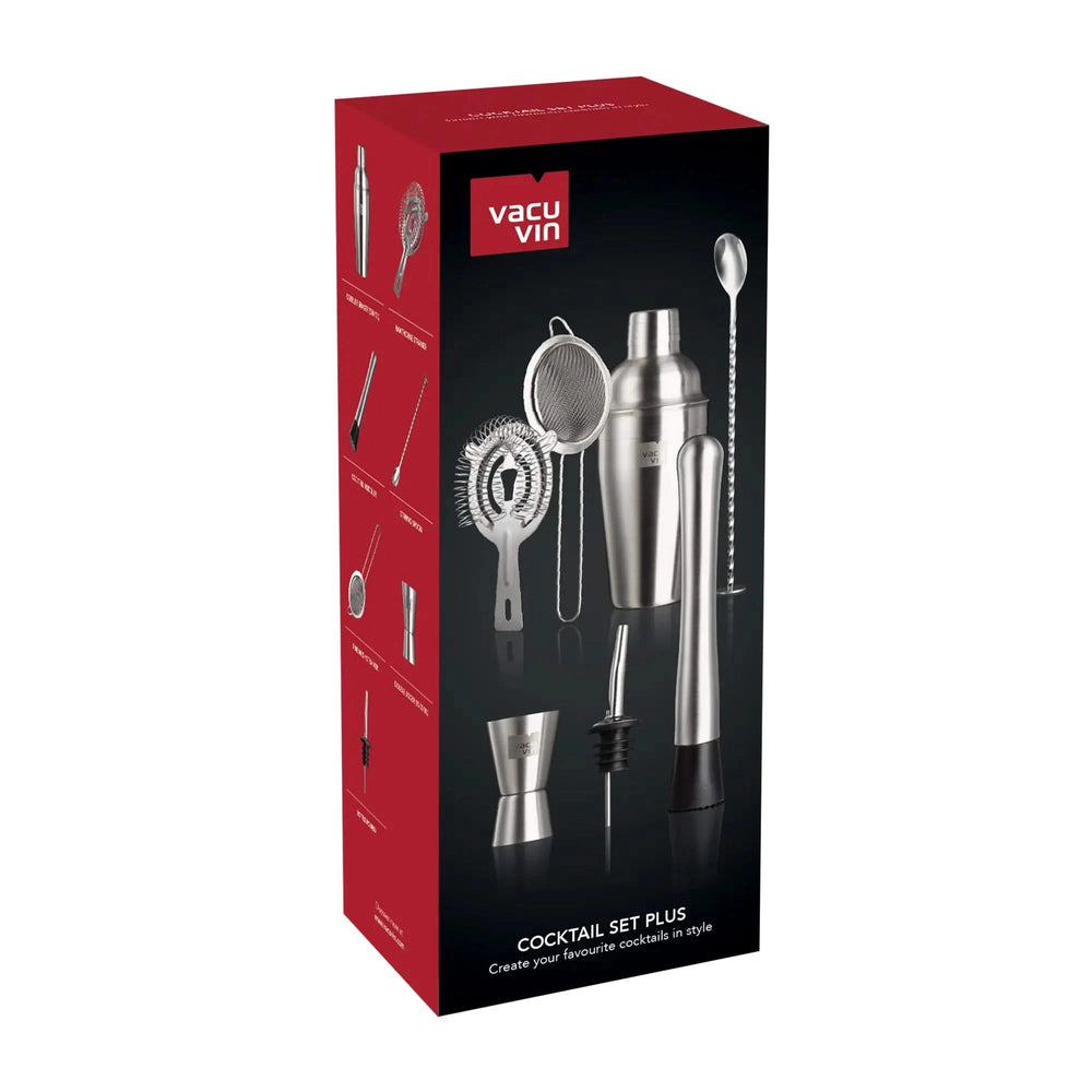 Vacu Vin Cocktail Set Plus - Silber - 7 Stücke