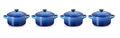 Le Creuset Servierpfanne / Mini-Bratpfanne - 4 Stück - Signature - Azure - ø 10 cm / 250 ml