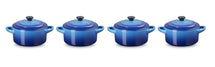 Le Creuset Servierpfanne / Mini-Bratpfanne - 4 Stück - Signature - Azure - ø 10 cm / 250 ml