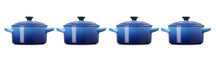 Le Creuset Servierpfanne / Mini-Bratpfanne - 4 Stück - Signature - Azure - ø 10 cm / 250 ml