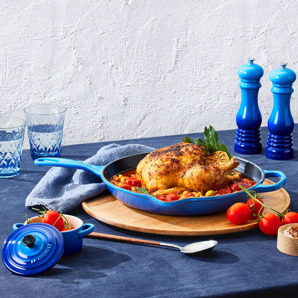 Le Creuset Servierpfanne / Mini-Bratpfanne - 4 Stück - Signature - Azure - ø 10 cm / 250 ml