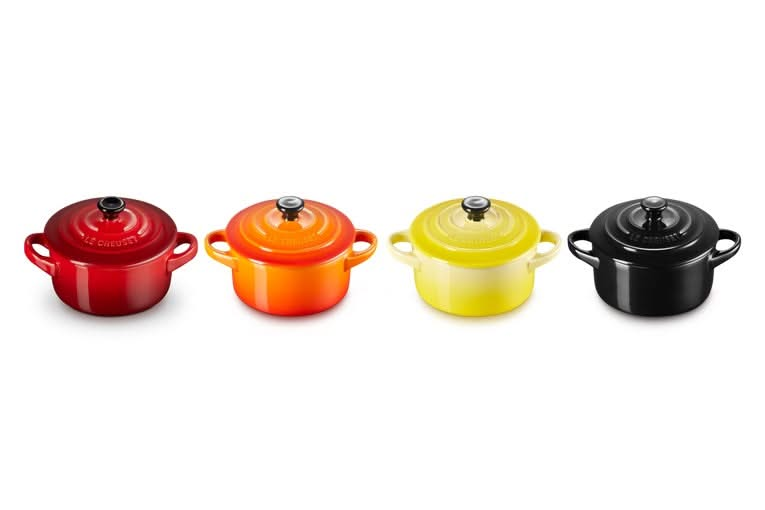 Le Creuset Servierpfanne / Mini-Bratpfanne - 4 Stück - Signature - Feuer und Flamme - ø 10 cm / 250 ml