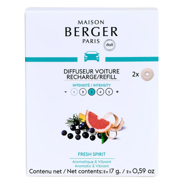 Maison Berger Nachfullung - für Autoduft - Fresh Spirit - 2 Stück