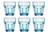 Bormioli Rocco Wassergläser Rock Bar Blau 270 ml - 6 Stücke