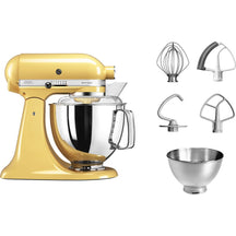 KitchenAid Küchenmaschine Artisan - kippbarer Kopf - Pastellgelb - 4.8 Liter - 5KSM175PSEMY