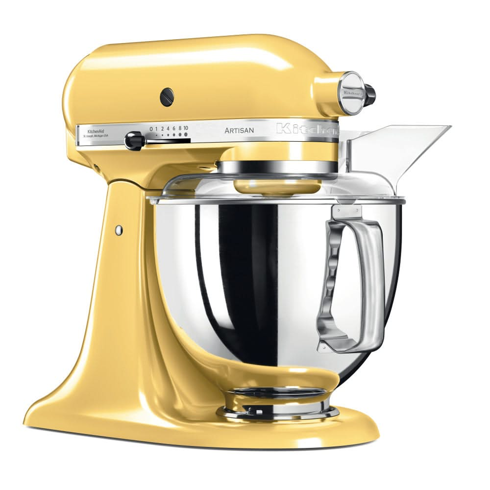 KitchenAid Küchenmaschine Artisan - kippbarer Kopf - Pastellgelb - 4.8 Liter - 5KSM175PSEMY