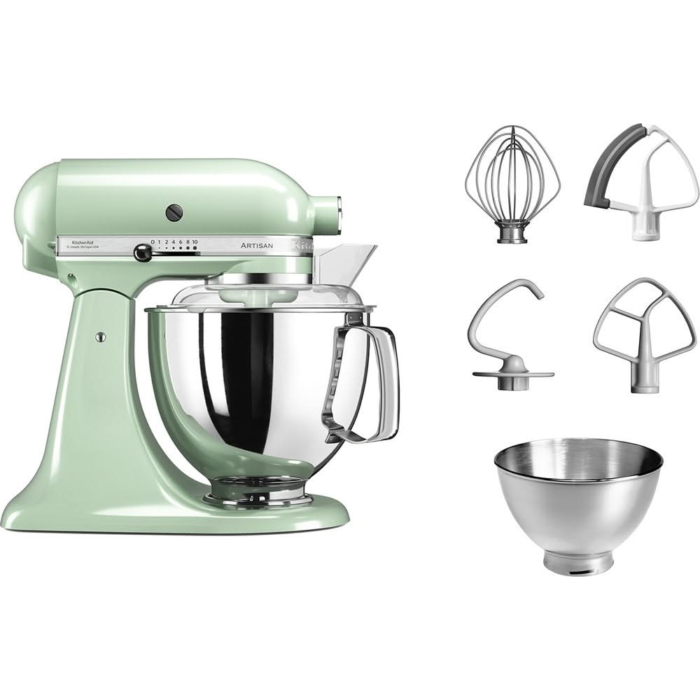 KitchenAid Küchenmaschine Artisan - kippbarer Kopf - Pistazie - 4.8 Liter - 5KSM175PSEPT