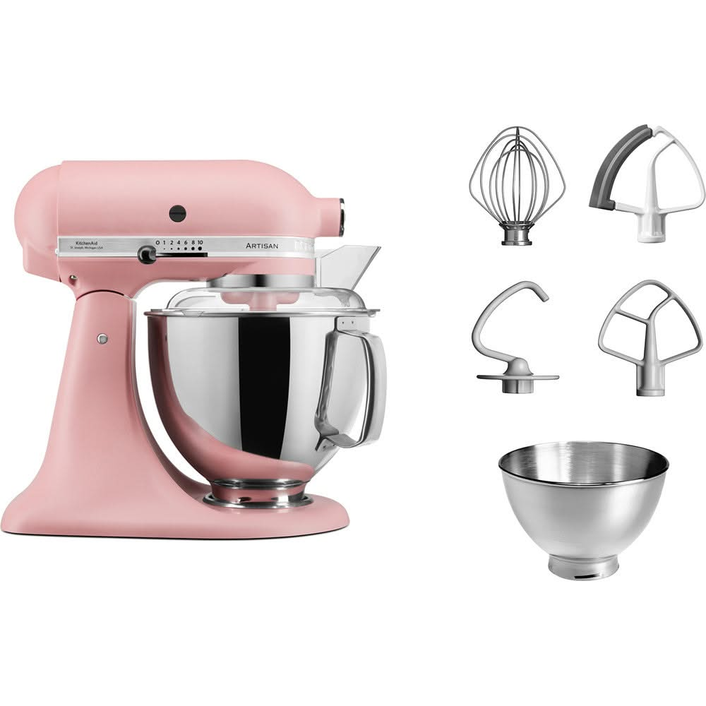 KitchenAid Küchenmaschine Artisan - kippbarer Kopf - getrocknete Rose - 4.8 Liter - 5KSM175PSEDR