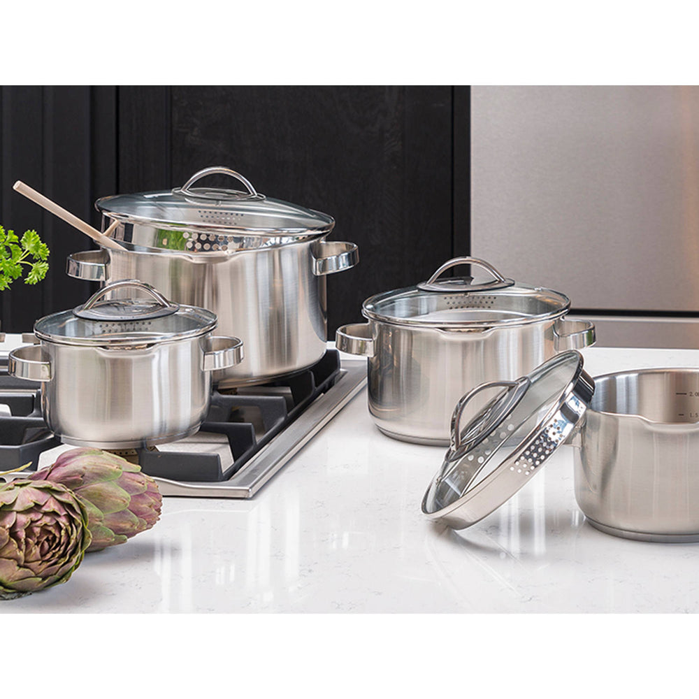 Sola Pearl Stielkasserolle - Induktionsgeeignet - Edelstahl ø 24 cm