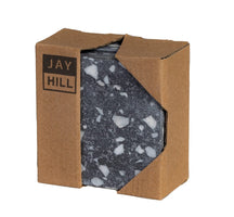 Jay Hill Untersetzer Terrazzo - Grau - 10 x 10 cm - 4 Stück