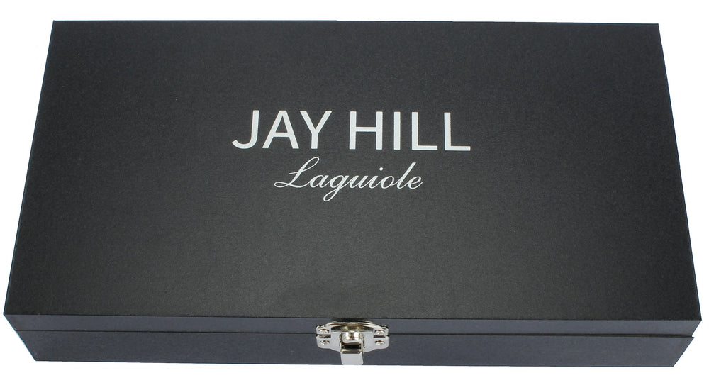 Jay Hill Steakmesser Laguiole - Raw Black - Olivenholz - 6 Stücke