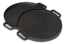 Blackwell Grillplatte BBQ Gusseisen Schwarz ø 30 cm - Ohne Antihaftbeschichtung 2-seitig