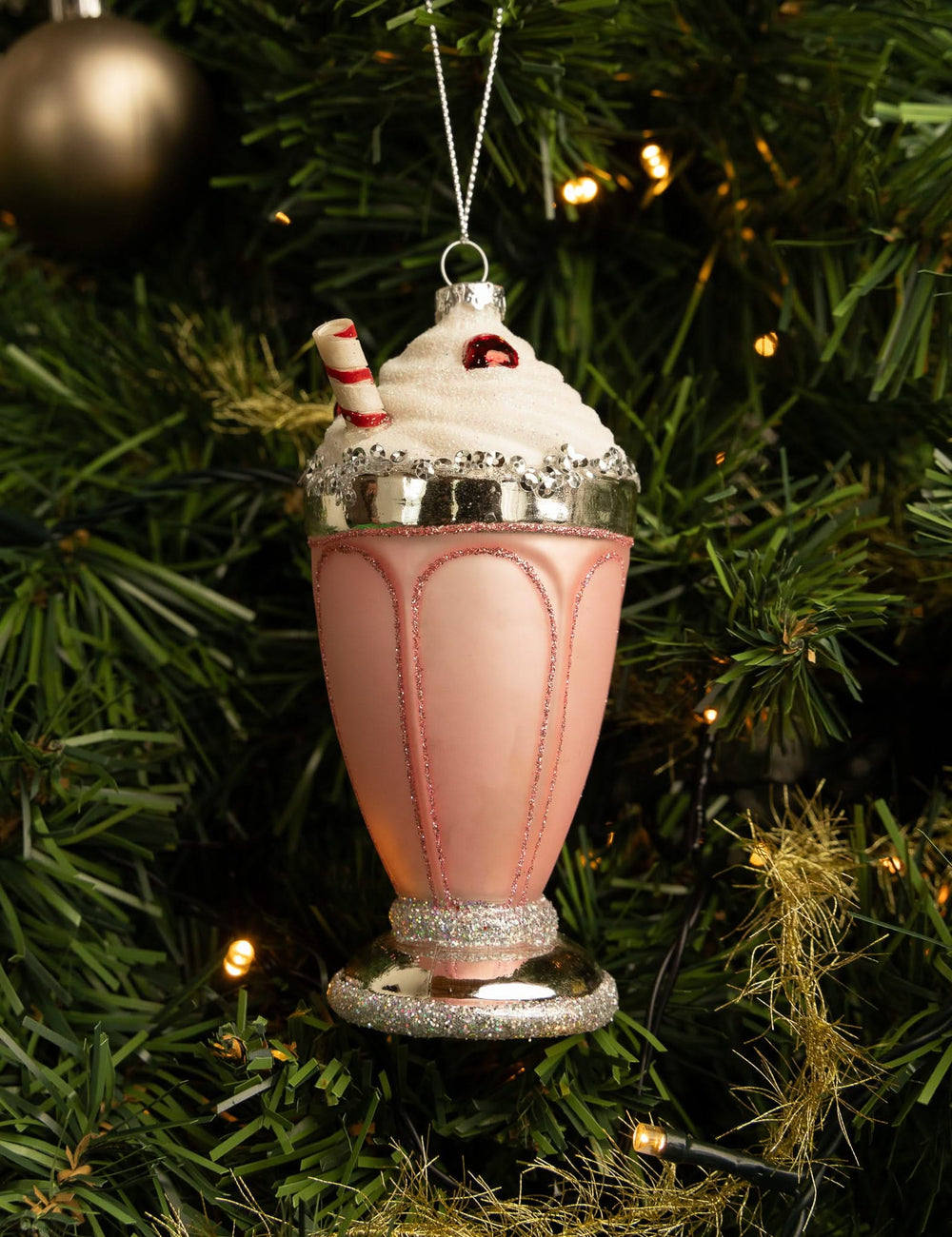 Nordic Light Weihnachtskugel Milkshake 14 cm