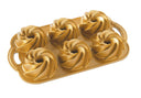 Nordic Ware Backform Heritage Bundtlette Gold - 6 Stücke