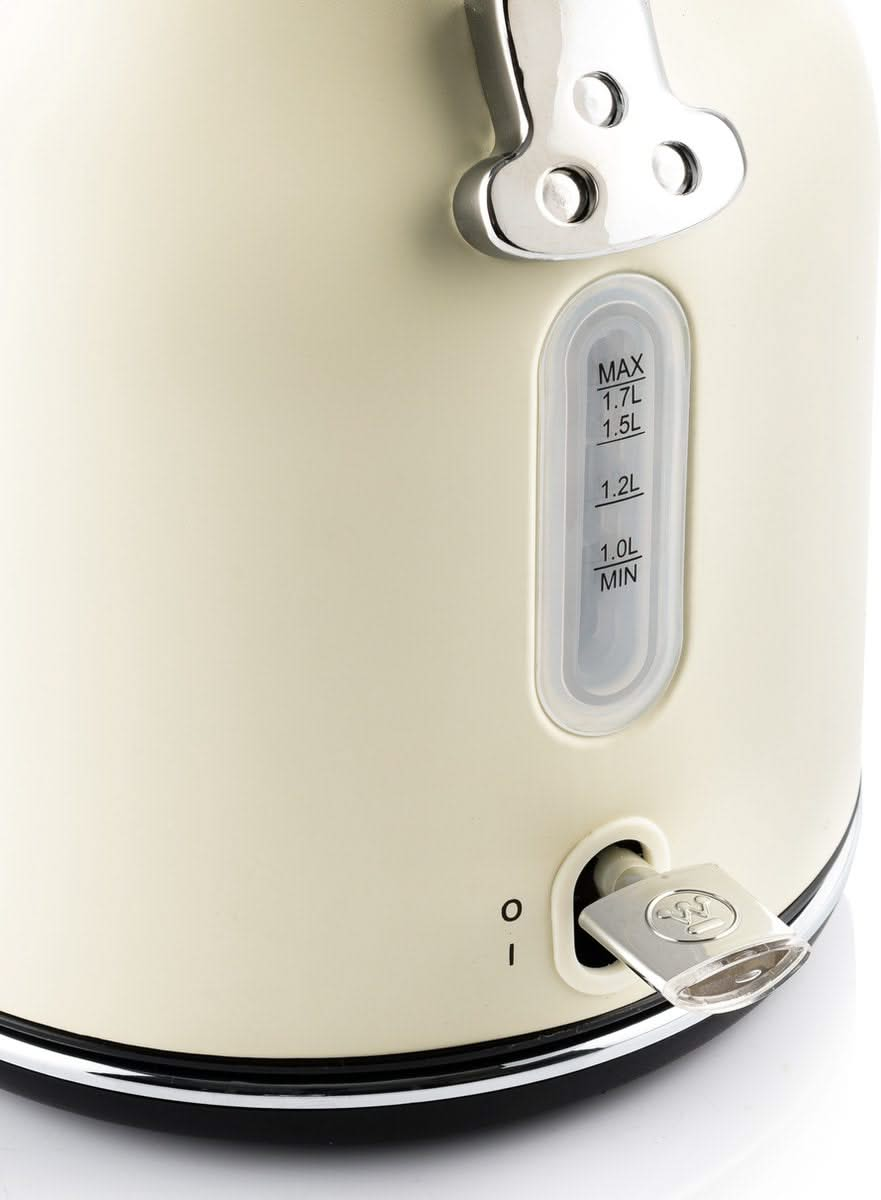 Westinghouse Retro Wasserkocher + Toaster 2 Schlitze - Weiß