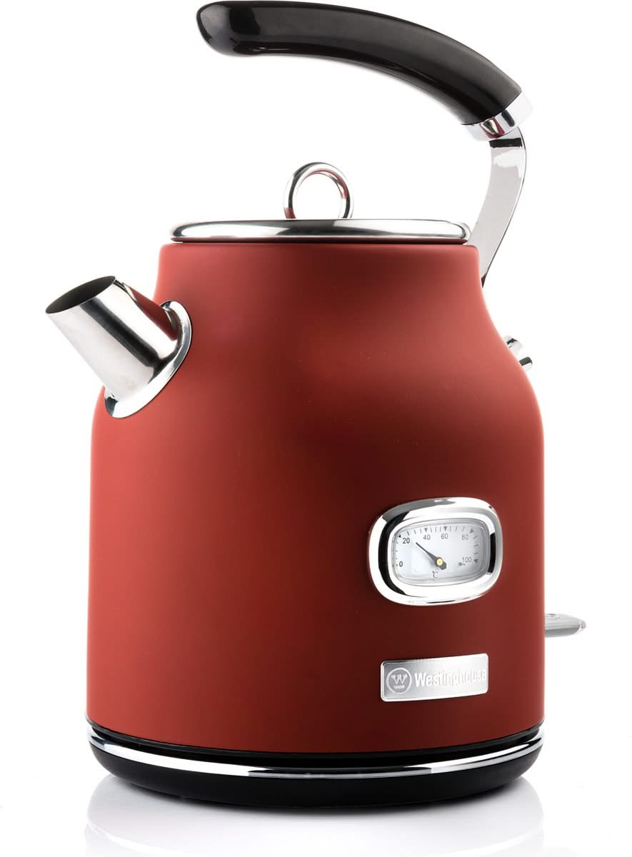 Westinghouse Retro Wasserkocher + Toaster 2 Schlitze - Rot