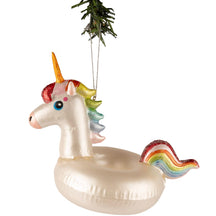 Nordic Light Weihnachtskugel Einhorn Schwimmring 16 cm