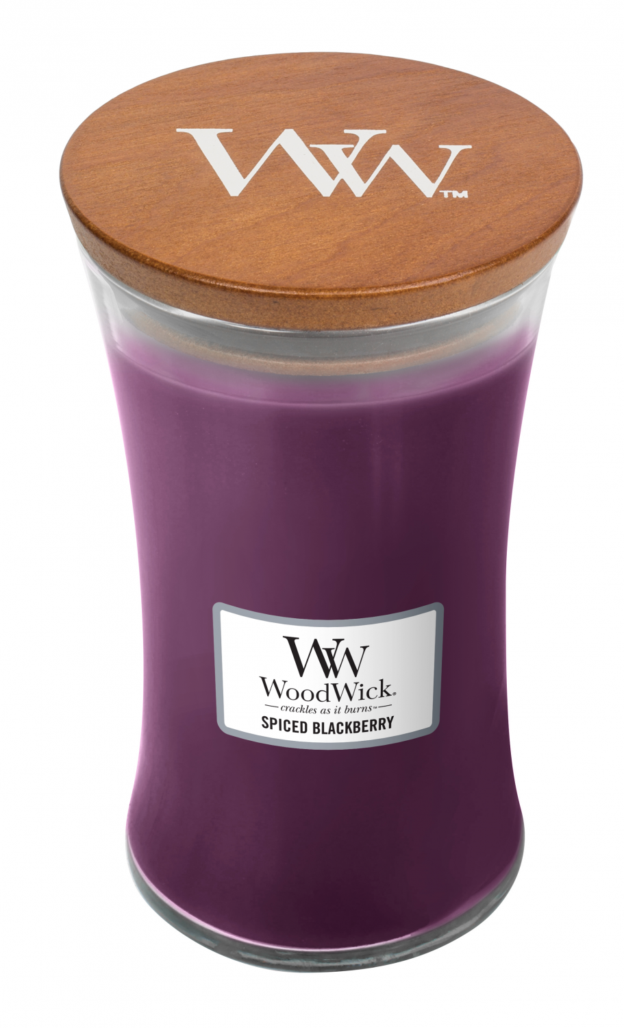 WoodWick Duftkerze Large Spiced Blackberry - 18 cm / ø 10 cm