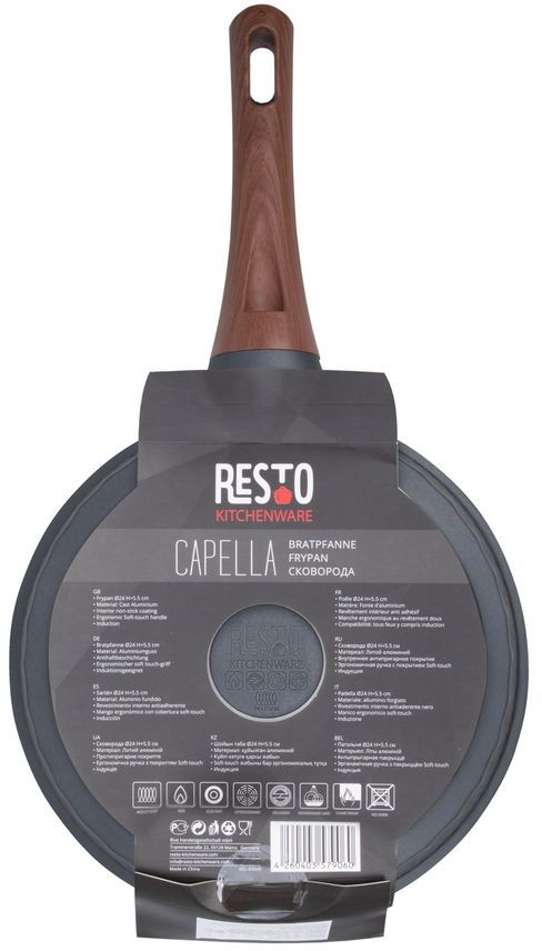 Resto Kitchenware Bratpfanne Capella - ø 24 cm - Standard Antihaftbeschichtung