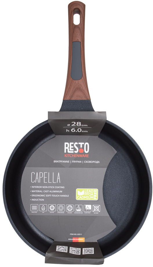 Resto Kitchenware Bratpfanne Capella - ø 28 cm - Standard Antihaftbeschichtung