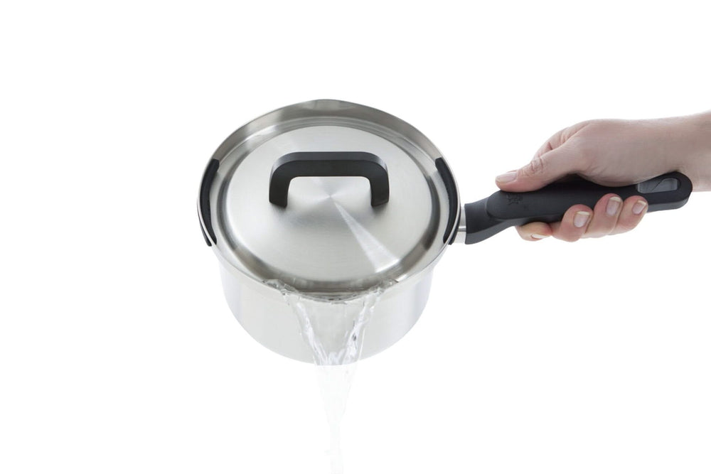 BK Pfannenset Flow Cool 5-teilig - Edelstahl - Kochtöpfe ø 16, 18, 20, 24 cm & Stieltopf ø 16 cm