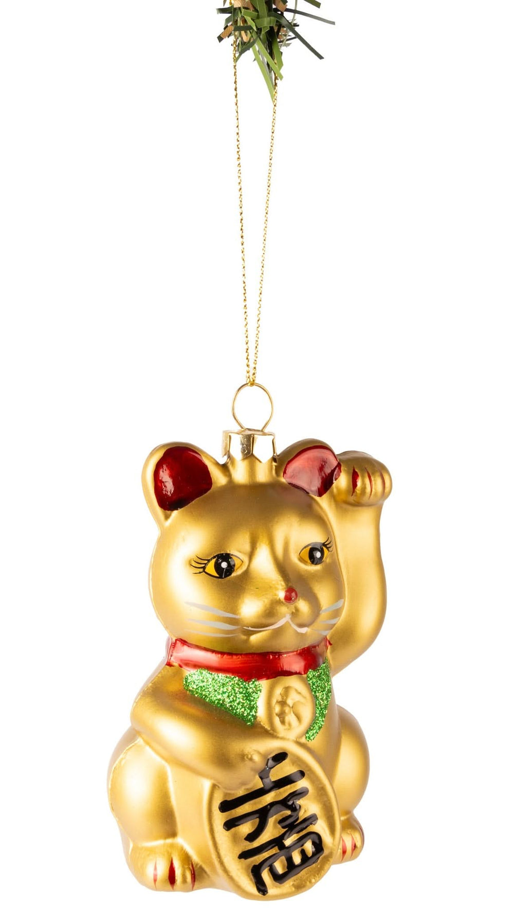 Nordic Light Weihnachtskugel Maneki Neko 10 cm