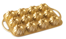 Nordic Ware Backform Geflochtene Bundtette Gold - 12 Stücke