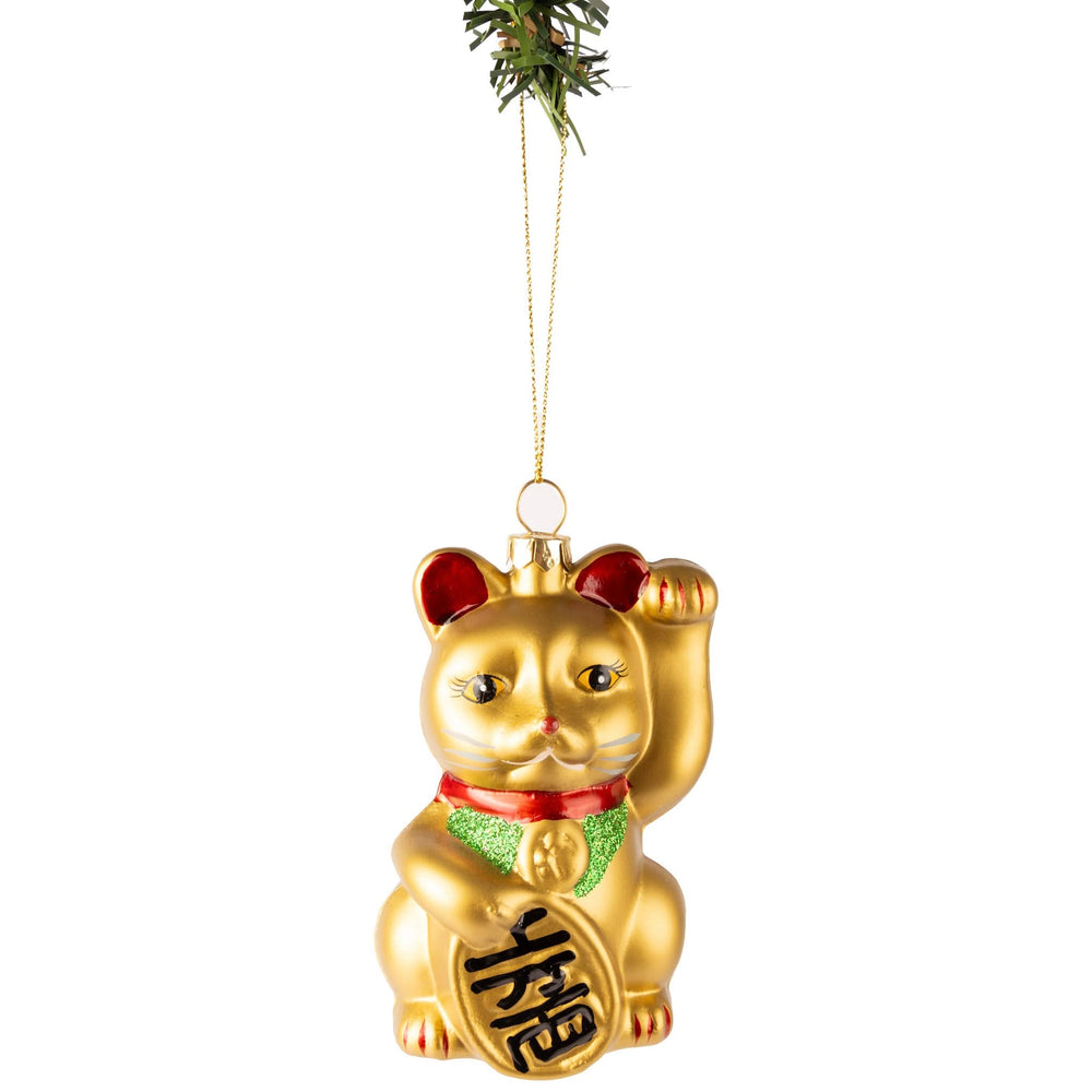 Nordic Light Weihnachtskugel Maneki Neko 10 cm