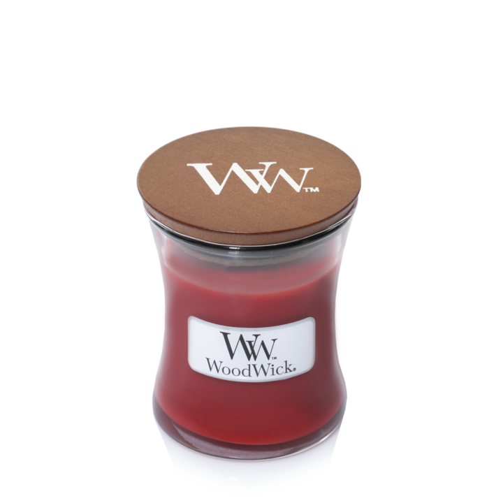 WoodWick Duftkerze Mini Zimt Chai - 8 cm / ø 7 cm