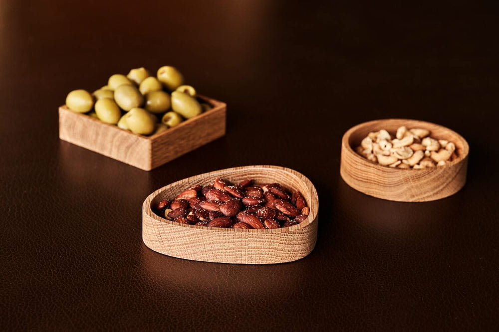 LIND DNA Tablett / Halter - Eichenholz - Nature - 14 x 13 cm